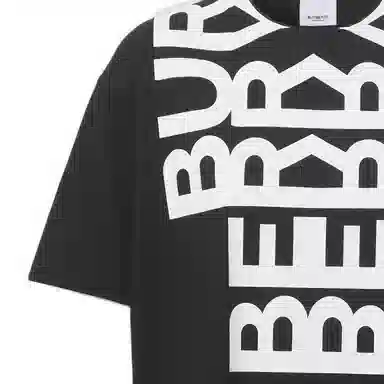 Burberry SS22 Letter Print T-Shirt Black