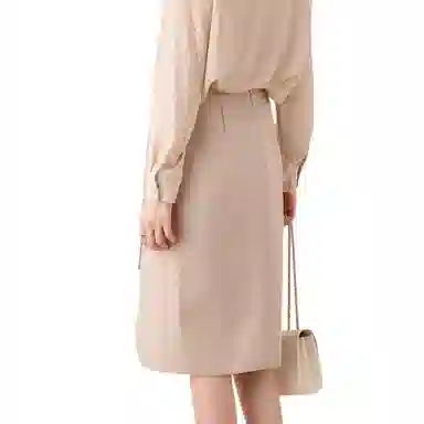 恒源祥 纯色休闲长裙