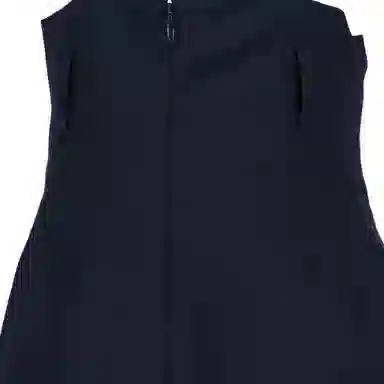 PRADA SS24 High Waist Side Zipper Shorts Navy Blue