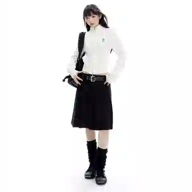 APEA Vintage Embroidered Knit Cardigan