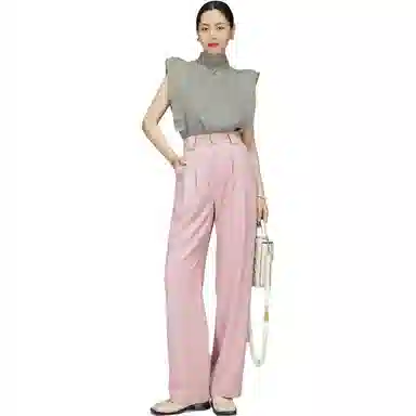 美洋 纯色蝴蝶结无袖连衣裙