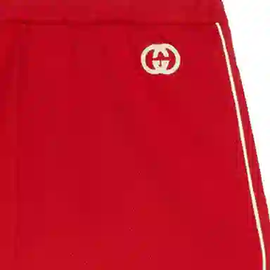 Gucci SS21 Knit Shorts Red