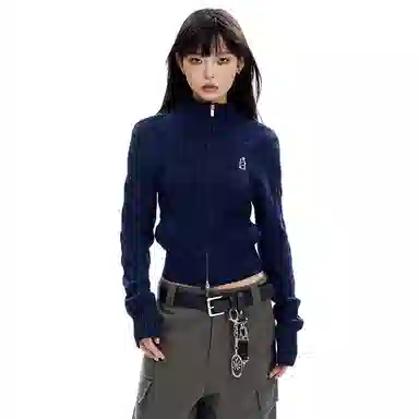 APEA Vintage Embroidered Knit Cardigan