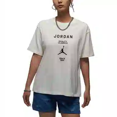 Jordan AS W J SS GF GFX Tee White