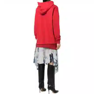 DIESEL FW22 Hoodie Dress Red