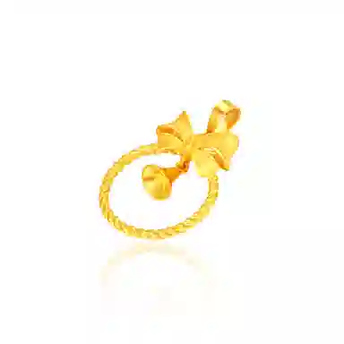 谧月珠宝 在逃公主系列 新中式轻奢精致大气优雅设计高级感 久不掉色蝴蝶结铃铛 合金 项坠/吊坠 男女同款情侣款