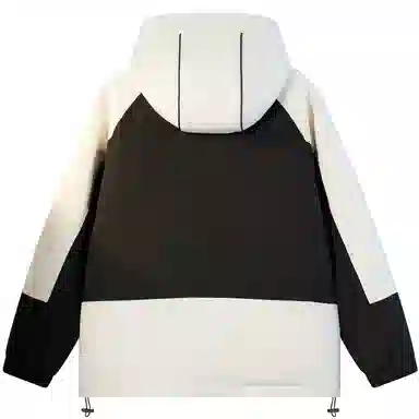 帕丁顿熊 简约字母条纹保暖加厚羽绒服 男女同款