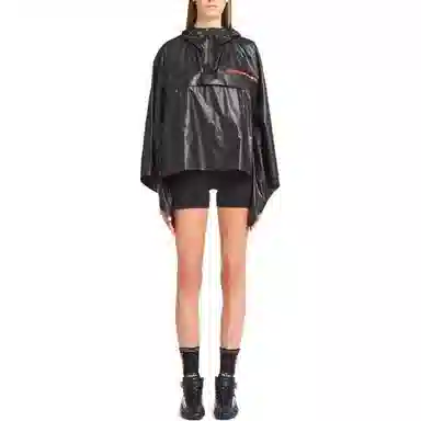 Prada Hooded Cape Black