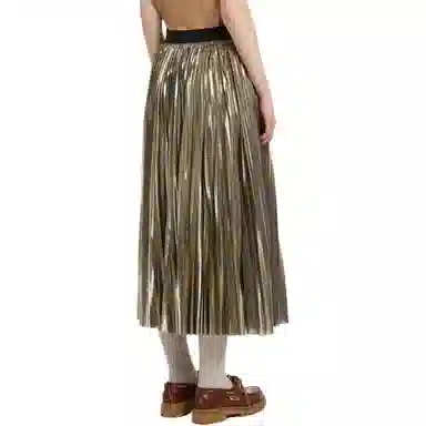 WEEKEND MaxMara Nurra Pleated Georgette Skirt