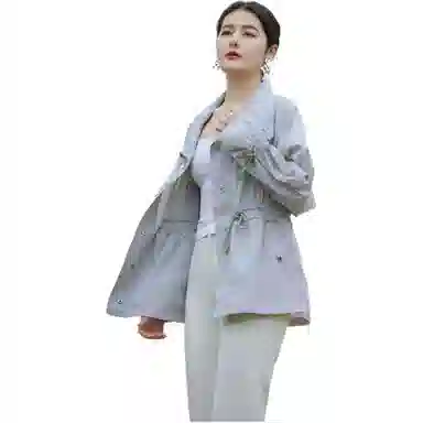 羽物 薄款简约纯色透气长袖防晒服 女款