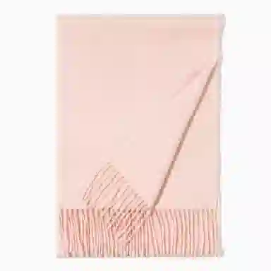 上海故事 纯色暖糯亲肤围脖 山羊绒 绒线围巾 男女同款情侣款 中国红礼盒装