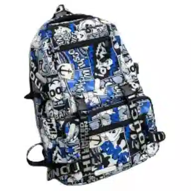 醇龙  尼龙男女通用多色涂鸦双肩包休闲百搭