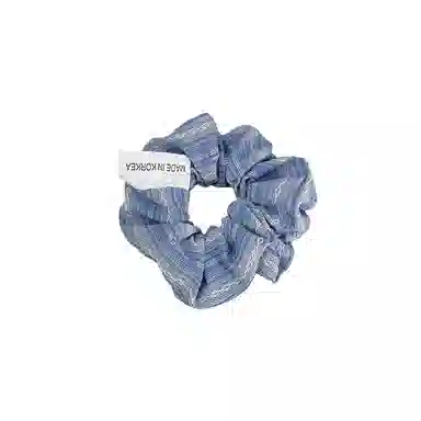 水中玉 韩系条纹大肠发圈高级感扎头发皮筋慵懒风发绳头饰 布艺 头绳 女款