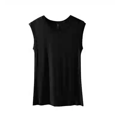 内在密码 羊毛蚕丝蓄热薄绒无痕纯色打底坎肩修身简约内搭上衣秋冬保暖上装 女款