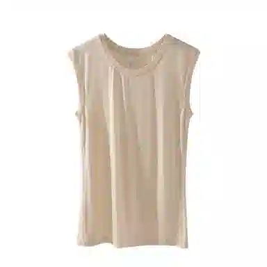 内在密码 羊毛蚕丝蓄热薄绒无痕纯色打底坎肩修身简约内搭上衣秋冬保暖上装 女款