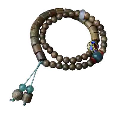 卓禹 前景泰来 绿檀多圈文玩珠串 新中式国潮手饰 绿檀 手串 男女同款情侣款