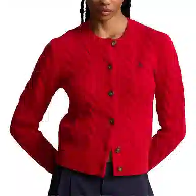 Polo Ralph Lauren FW24 Logo Knit Sweater Red