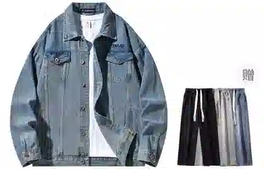 Airwalk Retro Dark Wukong Print Denim Jacket