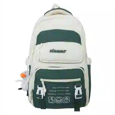 行途 休闲简约撞色便携 尼龙 双肩包 男女同款情侣款 多色