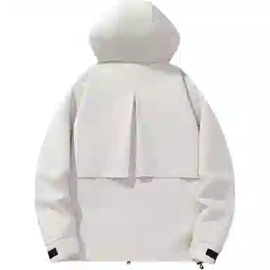 雅鹿优选  时尚百搭通勤连帽合身休闲  防水防风透气耐磨保暖冲锋衣 男女同款