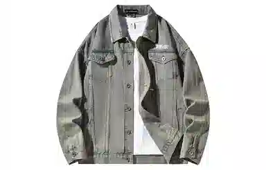 Airwalk Retro Dark Wukong Print Denim Jacket