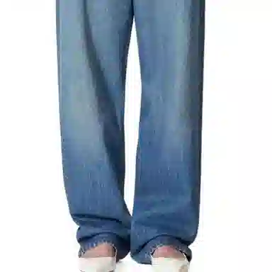 Valentino FW22 Washed Straight Jeans Blue