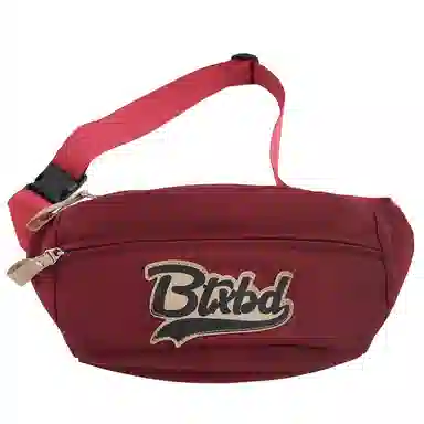 行途 时尚小众宽肩带可爱 尼龙 胸包腰包 男女同款情侣款 黑色/蓝色/红色/白色