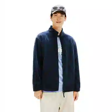 网易严选 百搭立领复合摇粒绒抗静电防风夹克长短绒羊羔绒厚绒绒感外套 男款