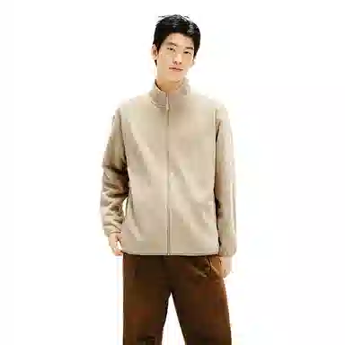 网易严选 百搭立领复合摇粒绒抗静电防风夹克长短绒羊羔绒厚绒绒感外套 男款