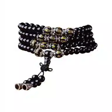 鸳鸯金楼 复古国潮 佛珠转运多圈叠戴 简约小众高级感 手串 男女同款情侣款