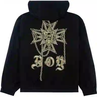 Boy London Logo Hoodie Jacket Black
