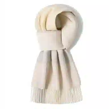 上海故事 通用款粗纺格子羊绒多种颜色 绒线围巾 女款