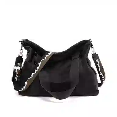 TAKI Casual Oxford Shoulder Bag Black