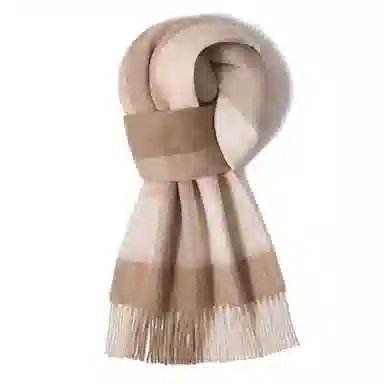 上海故事 通用款粗纺格子羊绒多种颜色 绒线围巾 女款