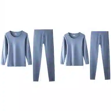 恒源祥 休闲抗菌薄款保暖套装 男款