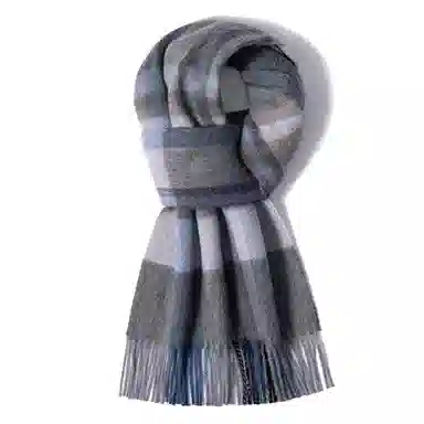 上海故事 通用款粗纺格子羊绒多种颜色 绒线围巾 女款