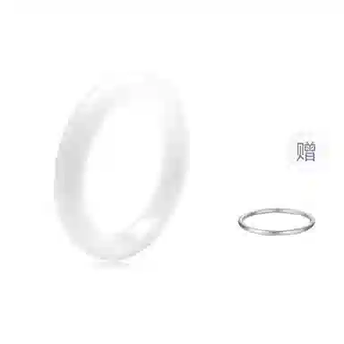 幸囍礼 【高品质】白月清冷感 荔枝冻满天星小众古香古色新中式国风素圈首饰 女神气质温婉 金丝玉 玉镯 女款