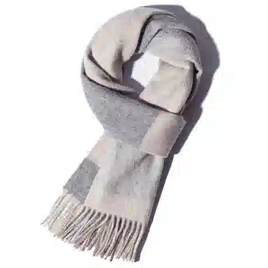 上海故事 通用款粗纺格子羊绒多种颜色 绒线围巾 女款