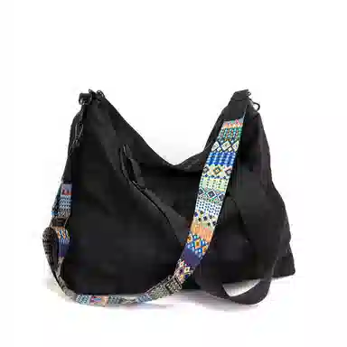 TAKI Casual Oxford Shoulder Bag Black