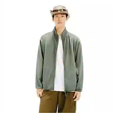 网易严选 百搭立领复合摇粒绒抗静电防风夹克长短绒羊羔绒厚绒绒感外套 男款