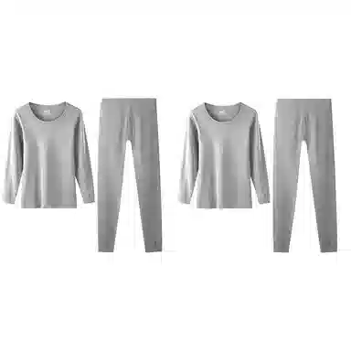 恒源祥 休闲抗菌薄款保暖套装 男款