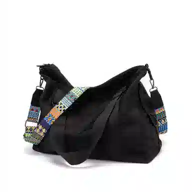 TAKI Casual Oxford Shoulder Bag Black