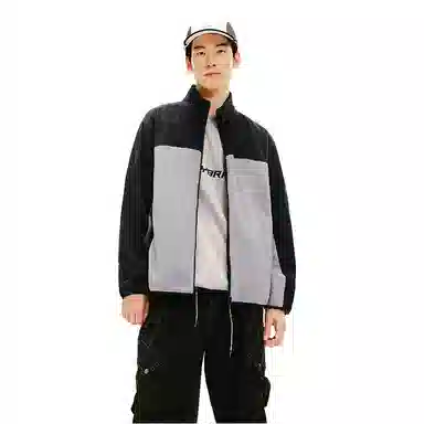 网易严选 百搭立领复合摇粒绒抗静电防风夹克长短绒羊羔绒厚绒绒感外套 男款