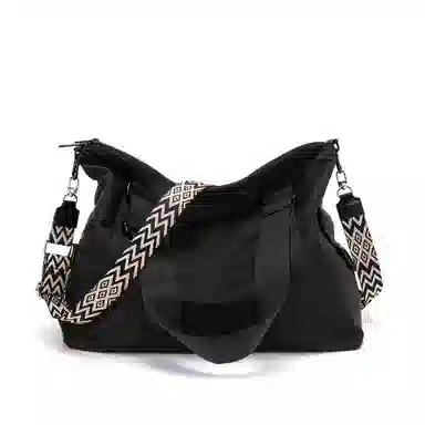 TAKI Casual Oxford Shoulder Bag Black