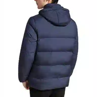 梦特娇 可脱卸帽纯色休闲羽绒服 男款