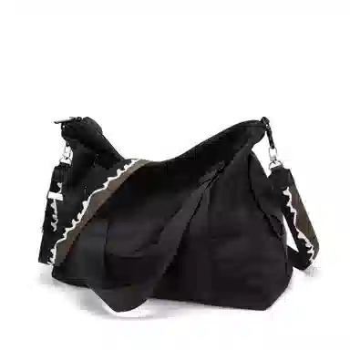 TAKI Casual Oxford Shoulder Bag Black