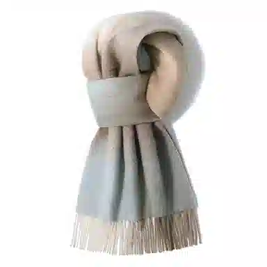 上海故事 通用款粗纺格子羊绒多种颜色 绒线围巾 女款