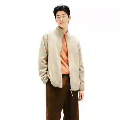 网易严选 百搭立领复合摇粒绒抗静电防风夹克长短绒羊羔绒厚绒绒感外套 男款