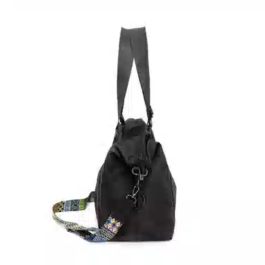TAKI Casual Oxford Shoulder Bag Black
