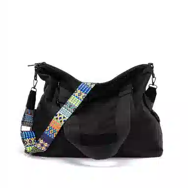 TAKI Casual Oxford Shoulder Bag Black